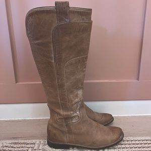 Frye Paige Tall Riding Boot Tan